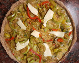 Foto del paso 5 de la receta: Tarta casera de puerro y zuchini en masa integral!