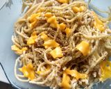 Foto del paso 1 de la receta: Fideos con crema, atún y polvito de albahaca🍝