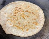 A picture of step 2 of Saffon stuff vedmi (puran poli).