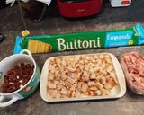 Foto del paso 3 de la receta: Empanada de pollo con bacon, pasas y queso