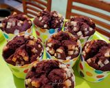 Foto langkah ke 5 dari resep Muffin Cokelat Keju.