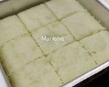 A picture of step 5 of Rava Dhokla (Tricolour).