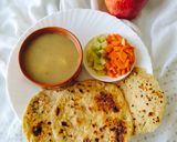 A picture of step 5 of TAPIOCA FLOUR Paratha 😋 With Potato sabji.
