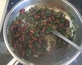 A picture of step 2 of Beans and spinach rice.