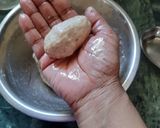 A picture of step 8 of Rice bread roll(leftover rice).