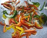 A picture of step 2 of Hakka noodles.