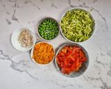 Foto del passaggio 3 della ricetta Riso Basmati 3 Colori con Verdure Croccanti