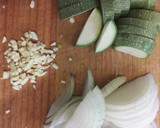 Foto del paso 1 de la receta: Bistec encebollado con calabacitas. (fácil)