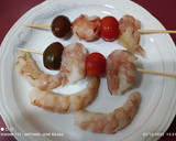 Foto del paso 3 de la receta: Tartar de gambón y pincho de gamba langostinera