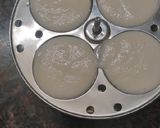 A picture of step 3 of South Indian Platter....Idli Sambhar with Coconut Chutney..