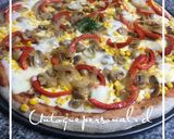 Foto del paso 6 de la receta: Pizza casera, pollo, champiñón