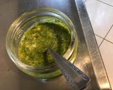 Une image de l'étape 3 de Fusillis aux lardons et pesto maison à l ail des ours,parmesan,basilic et pignons.