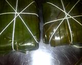 A picture of step 6 of Banana Leaf wrapped pork.