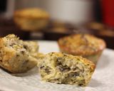 Une image de l'étape 5 de Muffin au quinoa, champignon, courgette et chèvre.