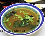 A picture of step 8 of Banana Stem Rasam.