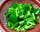 青椒炒鮮香菇(沙茶醬)的食譜步驟1照片