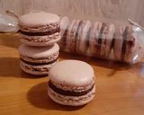 Pas rețetă Macarons cu nucă și cacao 4 fotografie