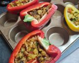 A picture of step 7 of Stuffed Peppers.