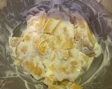 A picture of step 1 of Mango Apple mini cake.