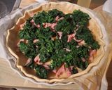 Une image de l'étape 2 de Quiche épinard crème fraîche.