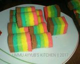 Foto langkah ke 16 dari resep Mini Rainbow Roll Cake.