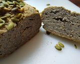 A picture of step 7 of Gluten-Free, No-Knead Buckwheat Chia Bread (w/ pumpkin seeds).