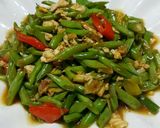 Foto langkah ke 4 dari resep Tumis Buncis Telur.