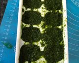 A picture of step 4 of Hari chutney.