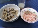 Riso Venere con Vongole e Gamberetti