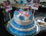 A picture of step 8 of Whole wheat blue cake.