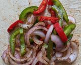 A picture of step 2 of Mexican Rice Rolls.