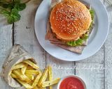 Foto langkah ke 9 dari resep Chicken patty burger (isian burger).