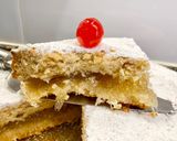 Foto del paso 13 de la receta: Pastel con manteca, licor y cabello de ángel