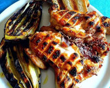 Foto del paso 6 de la receta: Pollo abierto y berenjenas a las brasas con chimichurri