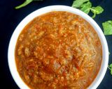 A picture of step 6 of Eggplant mint gothsu/curry.