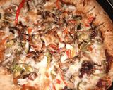 A picture of step 6 of Chicken pizza.