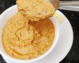 A picture of step 4 of Kadlebele Chana dal chutney.