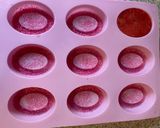 A picture of step 1 of Rose barfi pops.