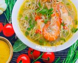 Hình bước làm 5 của món Canh chua tôm càng xanh hoa chuối