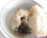 A picture of step 9 of Pandan green coconut rice dessert (vegan, gluten free).