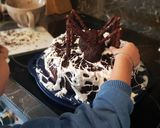 Une image de l'étape 13 de 33• 🕷 Gâteau d'Halloween Choco-Oreo et sa terrifiante araignée 🕷.