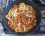Foto del paso 7 de la receta: Spaghetti, con vegetales al wock