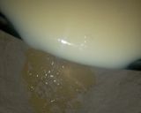 A picture of step 3 of Vanilla chocolate checker board cake.