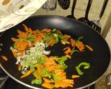 A picture of step 4 of Tikka spring rolls.