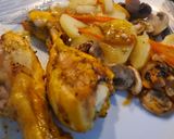 Foto del paso 8 de la receta: Jamoncitos de pollo con patatas y champiñones