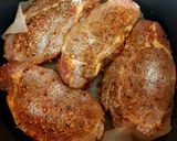 A picture of step 2 of Spanish Seasoned Pork Loin Steaks.