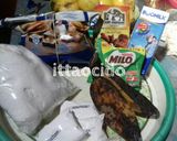Foto langkah ke 1 dari resep Donat empuk pisang isi coklat.