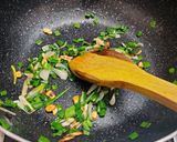 A picture of step 5 of Baby Corn pepper fry.