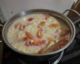 Hình bước làm 2 của món Canh trứng đậu hũ cà chua