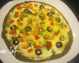 A picture of step 1 of Falafel dough pizza.